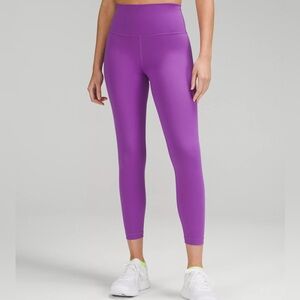 Lululemon Athletics Wunder Train High-Rise Tights 25" in moonlit magenta size 4